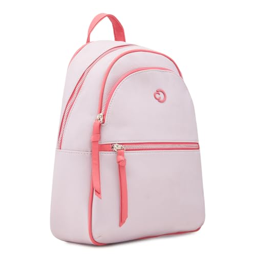 Caprese Mia Fashion Backpack Lilac Chic Dual-Color Backpack with Tassel Keychain, Ideal for College, Travel and Daily use 6 418AaYe kaL
