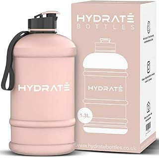 HYDRATE XL Jug 2.2 Litre Water Bottle - BPA Free, Flip Cap, Leak Proof Big Water Bottle Ideal for Gym, Adults, Clear Water Container Large Sports Bottle, Extra Strong Material Water Jug (Matte Camo)