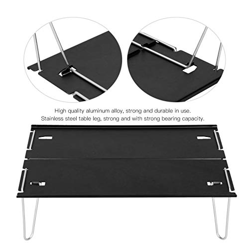 Mesa dobrável externa prática, mesa dobrável forte durável de aço inoxidável, para cozinha, casa, ac