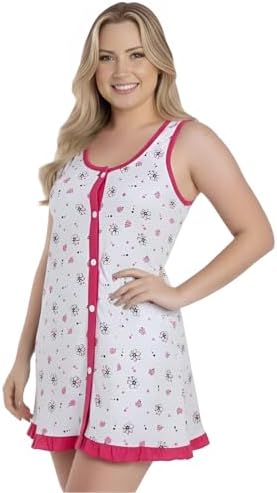 Camisola Senhora Maternidade Botão Gestante