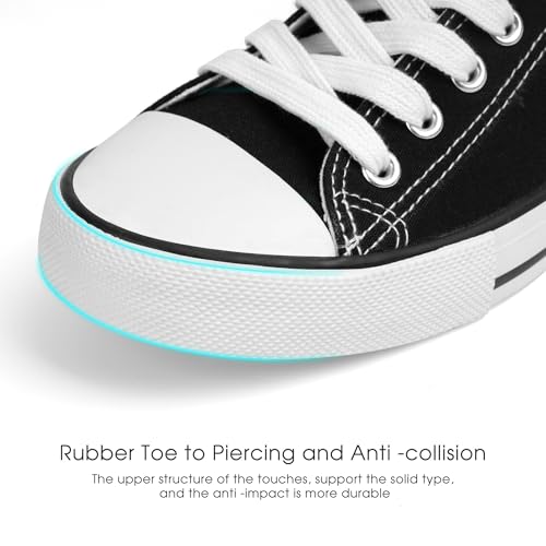 Colgo Women's Canvas Shoes, Lace-Up Low-Top Comfortable Breathable Sneakers for Women, Non-Slip Fashion Flats3