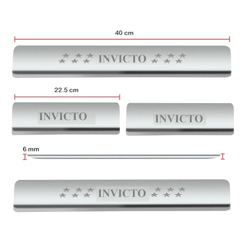 Image of NEXTA Door Sill /Foot Step Stainless Steel Plates Compatible with Suzuki Invicto (Set of 4 Pcs)