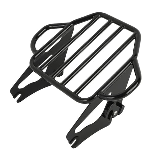 Porte-Bagages Amovible 2 Niveaux Moto Support Bagage Arrière Touring Road King FLHT 09-23