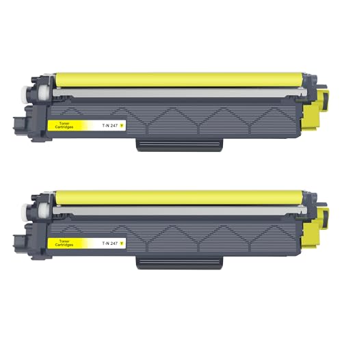 Toner TN-247 Brother jaune sans bavure pour MFC L3750CDW L3770CDW