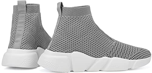 Image of Santiro Men's Running Shoes Breathable Knit Slip On Sneakers