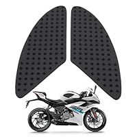 2 Stück Motorrad Tankpad Motorräder Tank Gummi Schutz Aufkleber Universal Motorcycle Side Gas Knee Grip Protection Non-Slip Rubber Decal Sticker 3D Motorrad Anti Rutsch Aufkleber