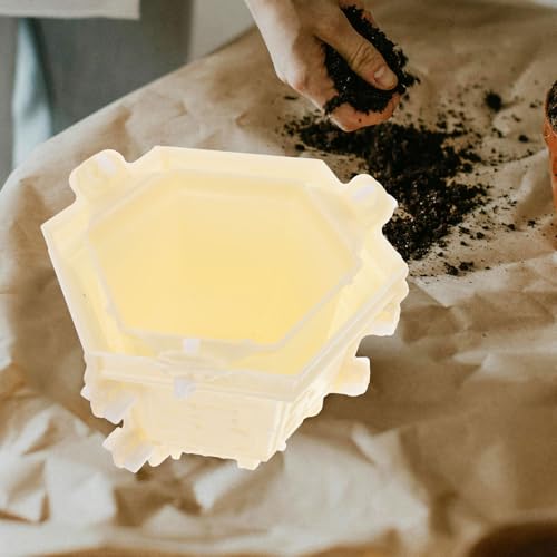 Molde para macetas de hormigón extra grandes de plástico ABS resistente que mantiene la forma 7