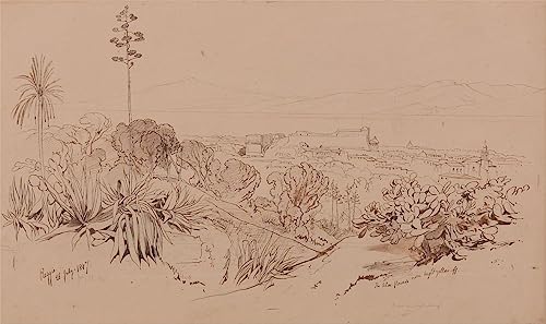 Poster Reggio July Edward Lear 58x90 cm toile sans cadre pour deco murale