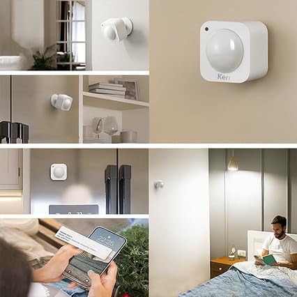 Image of Kerr Smart Presence, Motion, Temp & Brightness Sensor | Requires Tuya Zigbee 3.0 Hub, Intruder Alarm, Trigger Functions, Supports Alexa & Google Home Assistant. (PIR Motion + Brightness (Zigbee))