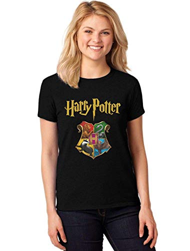 Camiseta Feminina T-Shirt Harry Potter Hogwarts Baby Look ER_115