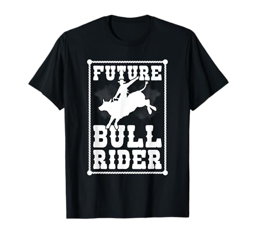 Future Bull Rider Kids Boys Western Country Cowboy T-Shirt