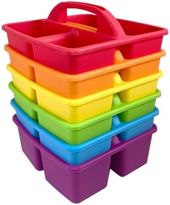 EAI Education Classroom Supply Caddies: Assorted Colors - Set of 6