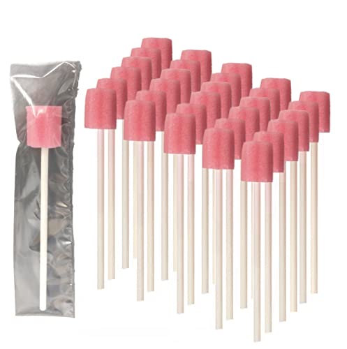 Vakly Oral Swabsticks [Pack of 30] Individually Wrapped Sterile Disposable Flavored Treated Mouth Care Cleaning Dental Swabs (30)