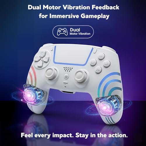 Image of CtrlXs Wireless RGB Controller for PS5, PS5 Slim, PS5 Pro and PC - Hall Effect Anti Drift Joysticks, Fast Response Triggers, Programmable Turbo Buttons, Dual Vibration, 6-Axis Motion Sensor Gamepad