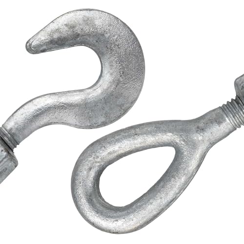 US Cargo Control Tensor Galvanizado de 3/4 Pulgadas x 6 Pulgadas Ojal y Gancho, Capacidad de Carga 3,000 Libras, Uso Industrial miniatura 2