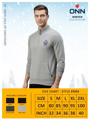Image of ONN Men's Full Sleeves Super Soft Cotton Modern Fit Sweatshirt | Pocket on Each Side | Style 9002 /9004