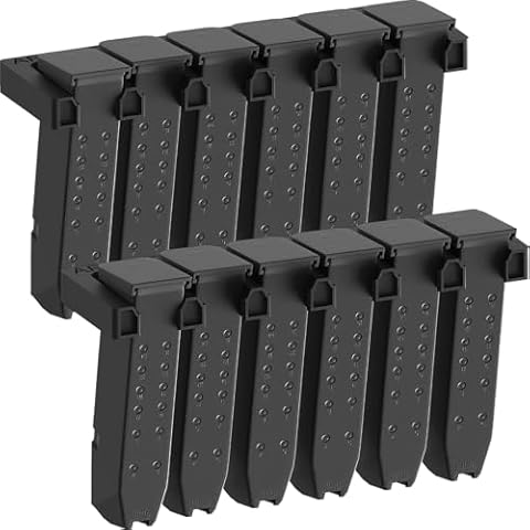 Ltnsimy 2PC AR Wall Mount Magazine Hodler, Mag Holder Compatible with AR, Glock, PMAG, Gun Safe Magazine Storage for Glock 17 19 23 26 27 Accessories Cover