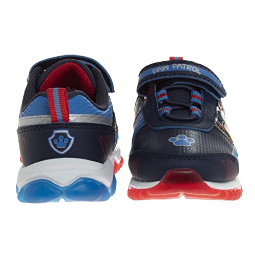 Paw Patrol Boys Shoes -Toddler Kids Sneaker Chase And Marshall Slip On Athletic Lightweight Breathable Sneakers Light Up Tennis - Navy/Blue (Size 10 Toddler) #TOP2