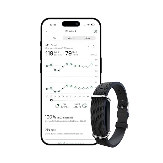 Hilo Blutdruckmessarmband – 24/7 kontinuierliche Blutdrucküberwachung, manschettenfrei, klinisch validiert, komfortables Wearable für Herzgesundheit & Blutdruckmanagement