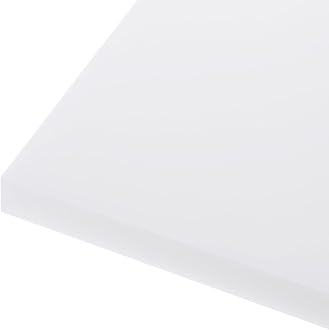 48" x 24" x 1/2" HDPE Plastic Sheet, High Density Polyethylene Sheet Cutting Board White Solid Block, [for DIY, Home Floor]