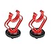 BOYA Dual Mount Brackets in Red & Black for BY-MM1 Mini Cardioid Shotgun Microphone Mic (2 pack) Free Gift of BY-MM1 Order