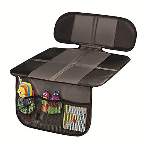 Big Hippo Protection de Siège Voiture avec Poches pour Enfant, Protecteur de Siège Arriere Voiture pour Enfant/Chien Compatible avec ISOFIX, Antidérapant, Universelle, Facile à Nettoyer Cover