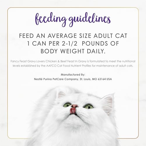Fancy Feast Purina Gravy Lovers Chicken and Beef Feast Grilled Gourmet Cat Food in Wet Cat Food Gravy - 3 oz. Cans,(Pack of 48) - image 7