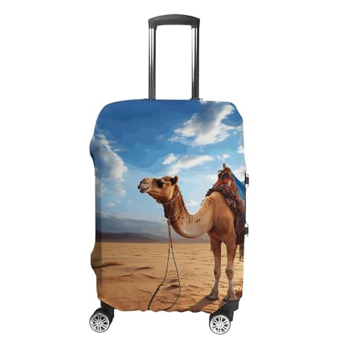 Carry on Luggage Cover Camel Sky Suitcase Covers for Luggages Tsa Approved Travel Luggage Sleeve Protector Elastic Suitcase Protector Anti-Scratch Washable Fits 19-30 Inch Case -XL