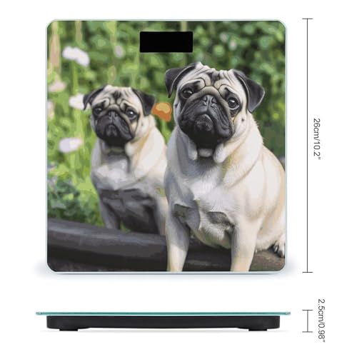 Balanza digital para baño Pugs in The Garden miniatura 2