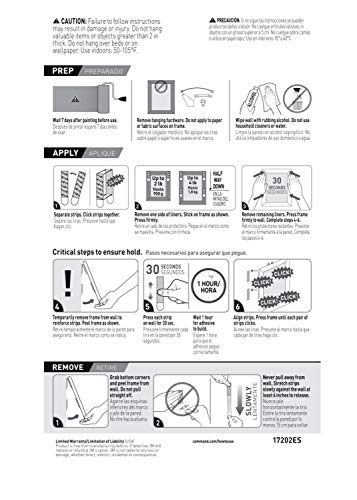 Languettes adhésives de fixation Command pour cadres, PH202-18NA