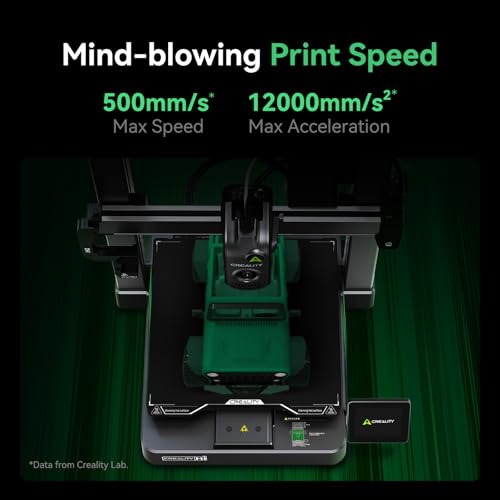 Image of Creality Hi(A) 3D Printer, Multi Color 3D Printer (Needs CFS), 500mm /s High Speed Auto-Leveling Automatic Filament Reading Clog-Free Extruder, Build Volume 260x260x300 mm