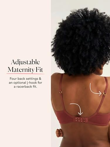 Image of HATCH The Everyday Nursing Bra for Breastfeeding, Wireless & Adjustable Straps with Clip-Down Design, Premium Cotton