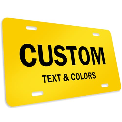 Custom License Plates, Personalized Plates for Front of Car | Vanity Plate 6x12 Inch - Size...