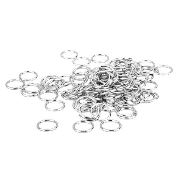 FABLOFT® 15x100pcs Metal Bra Strap Adjuster Slider/Hooks Lingerie Sewing 10mm O Ring-image-10