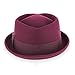 Belfry Crushable Porkpie, largeBurgundy