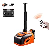 Happybuy Electric Car Jack Cordless Remote Control, Wireless 5 Tons Hydraulic Electric Jack, LED Light Hydraulic Repair Tool, 135-360mm Lifting Range for SUV MPV Sedan Truck Repair