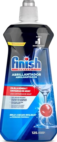 Finish Abrillantador para lavavajillas - 500 ml - 125 lavados - Sin marcas