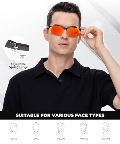 ANYLUV Polarized Sunglasses-for-Men Sunglasses Men: Carbon Fiber Sunglasses with UV400 Protection for Fishing Driving Gift2