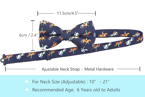 Image of OCIA Cute Pattern Pre-tied Bow Tie Adjustable Bowties for Adult & Children