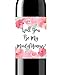 Swag Lab Set of 4 Wine Bottle Labels - Will You Be My Bridesmaid - Will You Be My Maid of Honor - Wine Labels Bridesmaid Gifts - Maid of Honor Gift