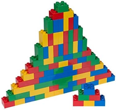 Strictly Briks - Big Briks Set - 84 Pieces - Blue, Green, Red, & Yellow - Large Building Blocks for Ages 3 and Up