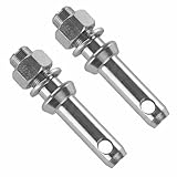 1 Paar Unterlenker Gerätebolzen | Kat 2-2 | 45 mm Gewindelänge | Bolzen | Kategorie | Unterlenker | Oberlenker | Frontlader | Dreipunktaufnahme | 3-Punkt | Traktor | Trecker | Fangkugel | Fanghaken