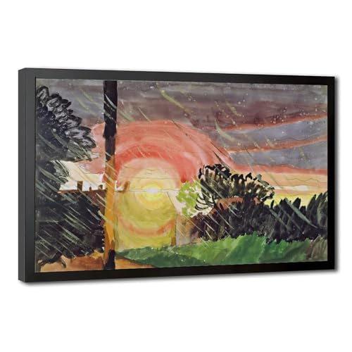 Toile Sunrise And Rain Charles Burchfield tableau haut de gamme 20x30