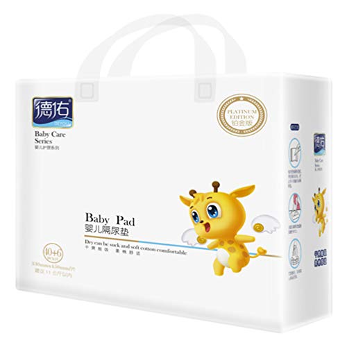 TOYANDONA 46 peças Trocadores Descartáveis para Bebês Almofada para Incontinência Impermeável Tapete