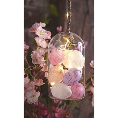 Lealoo 50 Eier aus Kunststoff, transparent, teilbar, 8 cm, Lebensmittelbehälter