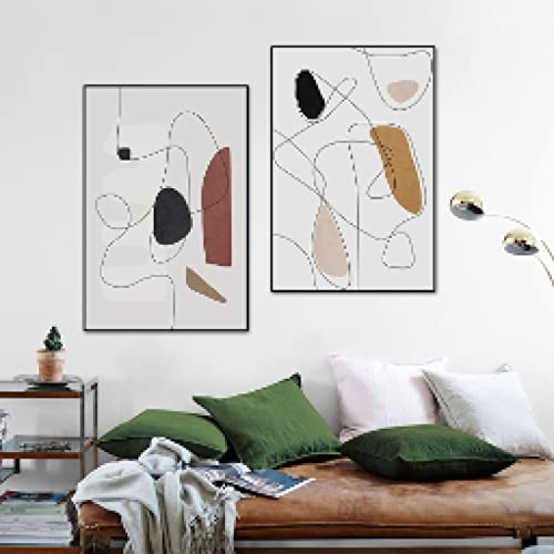 Toile peinture moderne abstraite 40x50cm pour art mural de maison