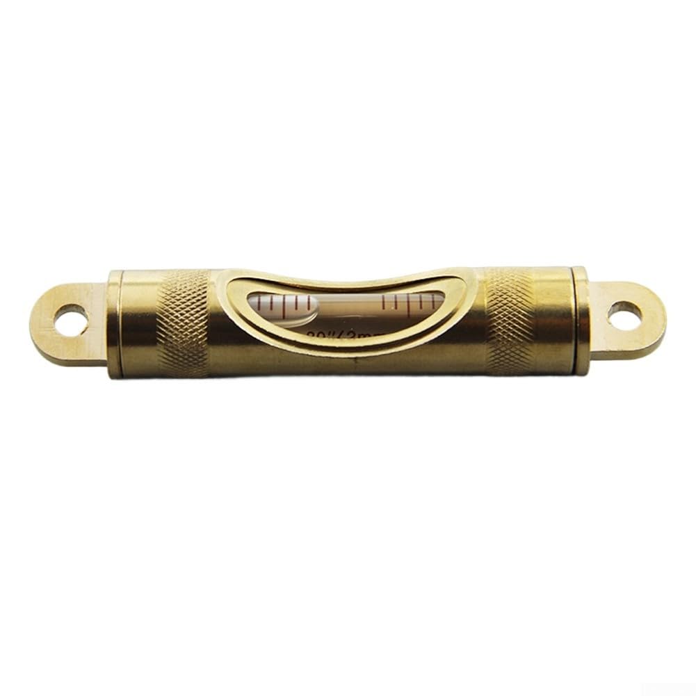 Aluminium Wasserwaage 102mm Präzisions Libelle mit 30 Sek Genauigkeit - Kompakter Bubble Level für Holz Bau DIY