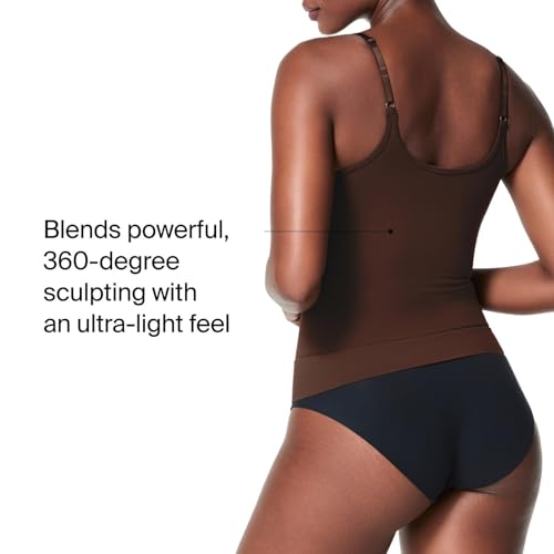 Image of SPANXsculpt Power Series Cami - Camisole Shapewear for Women - Adjustable Straps - V Neck - Soft, Seamless Cami