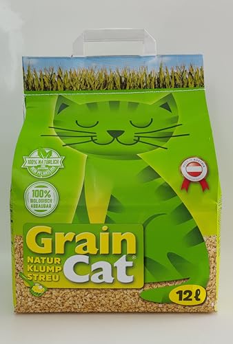 guoml Grain Cat, Green Cat Öko-Katzenstreu 6 x 12 Liter Katzenstreu klumpend 72 Liter