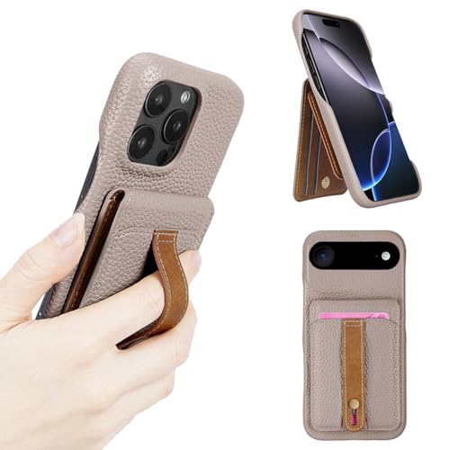 For iPhone Air �P�[�X �w�� �蒠�^ For �A�C�t�H�� �G�A �J�o�[ �w�� ���z�^ COCOCLOUD �w�ʃ|�P�b�g�t�� ��i ����PU���U�[ ���t�� 5���̃J�[�h�����[�y�㉺�J�z ���u��&�c�u���X�^���h�@�\ PU�����N �}�O�l�b�g�J�� 